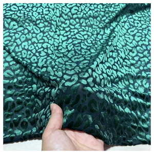 卸売 ストレッチ シルク ベルベット 生地 バーンアウト 花柄 ベルベット 生地 衣料品用 - Product Image 4