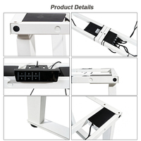 Bureau de jeu informatique avancé certifié CE Rohs, largeur réglable, cadre de bureau ergonomique à levage électrique