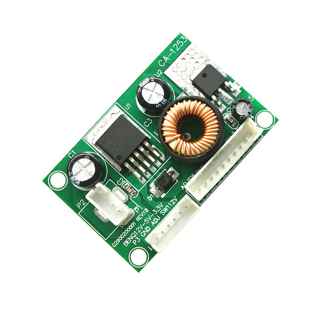CA-1253 Voltage Converter Module 12V to 5V 3.3V 50*32mm LCD Power Supply Board with 3 Interface Easy to Use