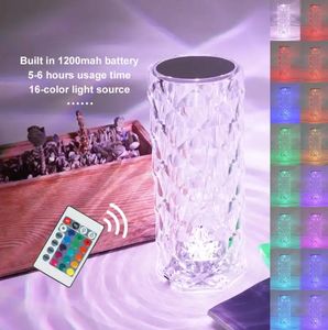 Luce di cristallo con più forme, tocco tre colori/telecomando luce notturna rosa, luce <span class=keywords><strong>trasparente</strong></span> creativa a LED - Product Image 3