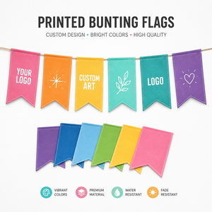 Banderas Colgantes Promocionales con Logotipo Personalizado, Pancarta Impresa Personalizada para Escaparates, Festivales, Eventos y Uso de Marketing - Product Image 1
