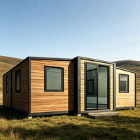 Maison conteneur préfabriquée modulaire moderne, extensible, mini-maison carrée, cabane mobile pour usage résidentiel ou bureautique