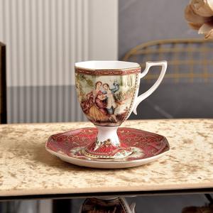 Luxury European Retro Character Bone China <b>Tea</b> <b>Set</b> with Eco-Friendly Features Customizable and Gift Box - Product Image 6