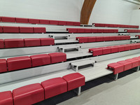 Sièges de stade en plastique, sièges de sport d'extérieur, chaises en plastique pour stade, terrain d'entraînement, tribune, sièges de football en plastique CS-QH02-P