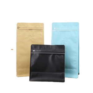 Sacchetto per Caffè e Tè con Fondo Piatto e Logo Personalizzato, 250g, Autosigillante con Valvola d'Aria, Alta Qualità in Alluminio e PE, Baina Jia - Product Image 1