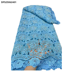 Latest African <strong>Soft</strong> Luxury Guipure <strong>Lace</strong> <strong>Fabric</strong> Nigerian Flower Pattern Guipure Cord <strong>Lace</strong> <strong>Fabric</strong> - Product Image 6