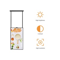 43 49 55 65 pouces écran double face LCD affichage publicitaire haute luminosité affichage face à la fenêtre affiche numérique pour magasin café