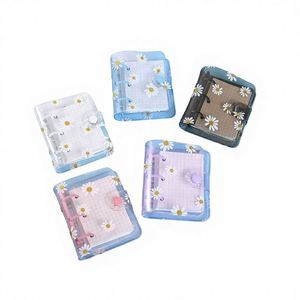 Nueva Libreta Kawaii con Diseño de Margaritas, Estilo Mini, 3 Anillas, Hojas Sueltas, PVC, para la Escuela, Regalo, Papelería - Product Image 1