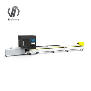 Streamlined hollow pipe cutting machine for efficient metal fabrication with precision