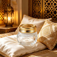 Vente en gros de pots en verre transparent vides pour crème 100 ml, logo personnalisé, contenants en verre transparent uniquement pour le stockage de crèmes cosmétiques et de soins de la peau