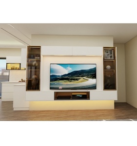 <span class=keywords><strong>Meuble</strong></span> <span class=keywords><strong>TV</strong></span> de salon crème <span class=keywords><strong>et</strong></span> gris foncé <span class=keywords><strong>laqué</strong></span> CBMmart Foshan Factory - Product Image 6