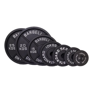 Placa de agarre de parachoques de entrenamiento de gimnasio comercial Agujero grande Alto elástico Cross-Border Tabletas de <span class=keywords><strong>pesas</strong></span> de acero coloridas para peso - Product Image 2
