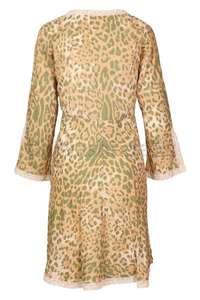 Hot Sale Customized <b>Beach</b> Wear <b>Women</b> Leopard Print Long Sleeves <b>for</b> <b>Women</b> Tunics Tops <b>Women</b> Leopard Print - Product Image 4