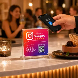 Tarjeta NFC Acrílica de 13.56 MHz para Redes Sociales, Conexión por Contacto, Pedidos en <span class=keywords><strong>Mesa</strong></span>, <span class=keywords><strong>Reseñas</strong></span> - Product Image 3