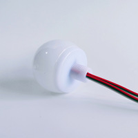Ampoule LED D70 RGB WS2811 IC à changement de couleur, protection oculaire, PVC ABS, décorative, IP67, pour éclairage de parc d'attractions