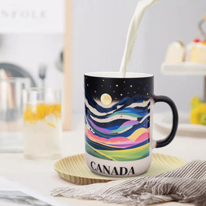 Modernqiu nhiệt độ thay đổi màu cup thăng hoa nhiệt nhạy cảm ma thuật cup <span class=keywords><strong>Mug</strong></span> gốm với hình ảnh tùy chỉnh hình ảnh biểu tượng - Product Image 2