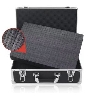 Maletín de Herramientas con Ruedas, Resistente al Agua, de Aleación de Aluminio, Tipo Flight Case, con Espuma, Conveniente para Viajar - Product Image 3