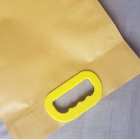 Sac en papier kraft pour aliments debout avec poignée et fermeture éclair Farine de blé tapioca 5kg 10kg 50kg avec impression personnalisée