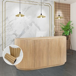 Panneaux muraux en bois rainurés 3D flexibles modernes OUYUAN avec design de modèle 3D, écologiques et insonorisants pour les hôtels et les appartements - Product Image 1