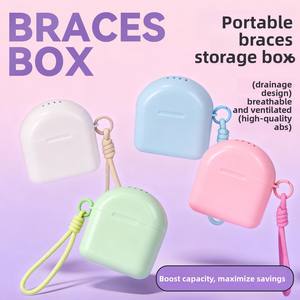 Estuche y Soporte para Retenedores y Alineadores Ortodónticos Uvcare con Material ABS, Orificios de Ventilación y Cordón para Alineadores <span class=keywords><strong>Invisalign</strong></span> - Product Image 5