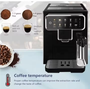 Máquina de Espresso Profesional Italiana 6 en 1, Totalmente Automática, para Cappuccino, Leche Caliente, Café Latte, Agua Caliente y Espresso - Product Image 5