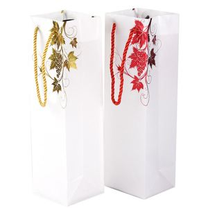 Wholesale Reusable Foldable Carry Carrier Custom logo Packaging Gift PP <b>Tote</b> <b>Plastic</b> Bag for Wine Bottle - Product Image 1