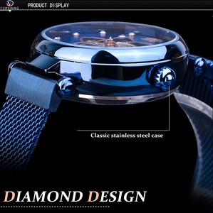 <span class=keywords><strong>Orologio</strong></span> Meccanico <span class=keywords><strong>Automatico</strong></span> di Lusso per <span class=keywords><strong>Donna</strong></span> in Acciaio Inossidabile con Quadrante Diamantato Lancette Luminose Impermeabile - Product Image 4