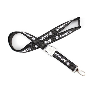 Lanyard de Cuello de Aviación <span class=keywords><strong>Airbus</strong></span> por Sublimación Personalizado con Hebilla de Cinturón de Seguridad Listo para Enviar para Regalos de Aviación sin Pedido Mínimo - Product Image 4