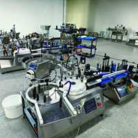 Ligne de machines de remplissage de liquides entièrement automatique pour miel, huile comestible, colle, liquides visqueux, remplissage et bouchage de bouteilles, étiquetage