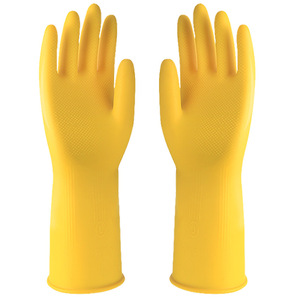 ถุงมือยางลาเท็กซ์หนา กันน้ำ 30 นิ้ว สีทึบ สำหรับล้างจาน งานบ้าน ซักผ้า ล้างรถ ใช้ในครัว - Product Image 2