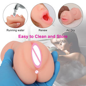 3 In 1 <span class=keywords><strong>Sexy</strong></span> Masturbator Mannen Masturbatie Seksuele Realistische Siliconen Kunstmatige Vagina Pussy Seksspeeltje Voor Mannelijke Erotische Intieme Winkel - Product Image 6