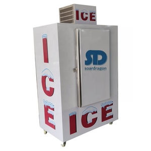 Soardragon Ngoài Trời Thẳng Đứng Tủ Đông 120 Túi Cube Ice Khả Năng Lưu Trữ Rắn/Cửa Kính Tự Động Rã Đông Đóng Gói Ice Merchandiser - Product Image 2