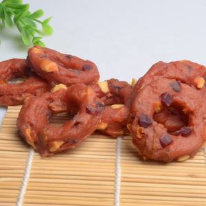 מוצרי חיות מחמד חדשים במפעל מוצרים סיטונאי oem מותאם אישית תווית מותג ברווז פירות ירקות סופגניות מזון כלבים סופגניות - Product Image 3