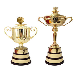 Nouveau design de trophée doré base de natation sports coupe de football international - Product Image 3