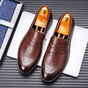 รองเท้าโลฟเฟอร์หนังลำลองสำหรับผู้ชาย พื้นนุ่ม สวมใส่สบาย สีดำและสีน้ำตาล สำหรับวัยรุ่นอายุ 18-40 ปี - Product Image 2