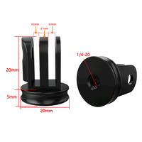 Dudukan adaptor Tripod Untuk Gopro Hero 9 8 7 5 6 hitam, aksesori kamera aksi Xiaomi Yi 4K Sjcam Sj4000 Sj8 Dji Osmo