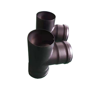 <span class=keywords><strong>Tuyau</strong></span> <span class=keywords><strong>de</strong></span> poêle à granulés 3 pouces Vent Pro Noir Simple T avec bouchon <span class=keywords><strong>de</strong></span> vidange - Product Image 2
