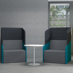 Silla de Oficina Acústica de Diseño Original, Asiento Individual con Respaldo Alto, Diseño Moderno, Privacidad y Aislamiento Acústico, Modelo F742-A1S HB Off - Product Image 2