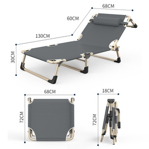 <span class=keywords><strong>Lit</strong></span> de camp pliant extérieur pliant de bureau sieste hôpital accompagnant <span class=keywords><strong>lit</strong></span> pliant en métal - Product Image 6