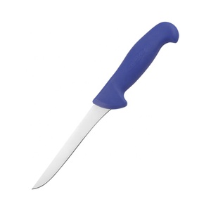 Cuchillo de filete estrecho de carnicero de hoja Flexible delgada de 148MM para deshuesar y filetear pescado con mango de polipropileno - Product Image 1