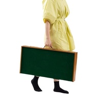 Table de Mahjong d'extérieur en bois massif, pliable et portable pour la maison, ensemble de voyage pour dortoirs, mini tuiles de Mahjong polies à la main, ensemble populaire en ligne