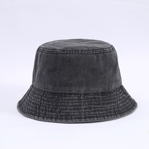 Chapeau Bob Rétro Lavé Unisexe en Toile Anti-UV pour Printemps-Été, Style Décontracté et Tendance pour Adultes - Product Image 4