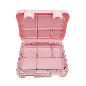 Aohea Glitter 4/6 Compartment BPA Free Microwave Safe Bento Box