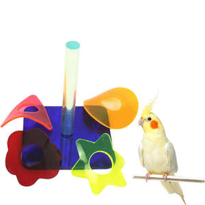 Papegaaien Speelgoed Vogel Acryl Kauw Speelgoed Kralen Bel Opknoping Papegaai Handklauw Voet Huisdieren Speelgoed En Accessoires Voor Vogelkooi - Product Image 6