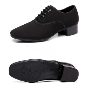 Scarpe Professionali da <span class=keywords><strong>Ballo</strong></span> Latino con Suola in Gomma, Scarpe da Jazz in Tessuto Oxford per Danza da Sala - Product Image 5