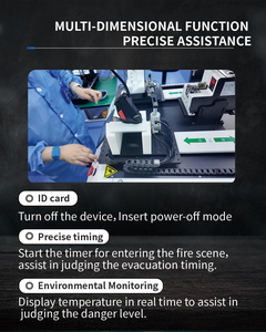 ZHENGZE - Bouton SOS pour unité individuelle de pompier certifié ATEX, localisateur d'urgence avec autonomie de 48 heures, indice de protection IP68 et écran LCD - Product Image 5
