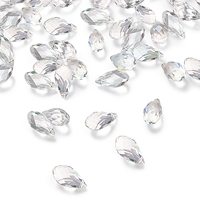 Zhubi 10X20MM 12X25MM perles de verre à facettes en vrac couleurs naturelles cristal Briolette perles en forme de larme pour la fabrication de bijoux