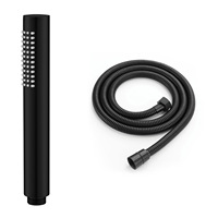 Ensemble de douche à main Weihao en laiton noir, avec douchette murale et tuyau en acier inoxydable de 1,5 m pour salle de bain