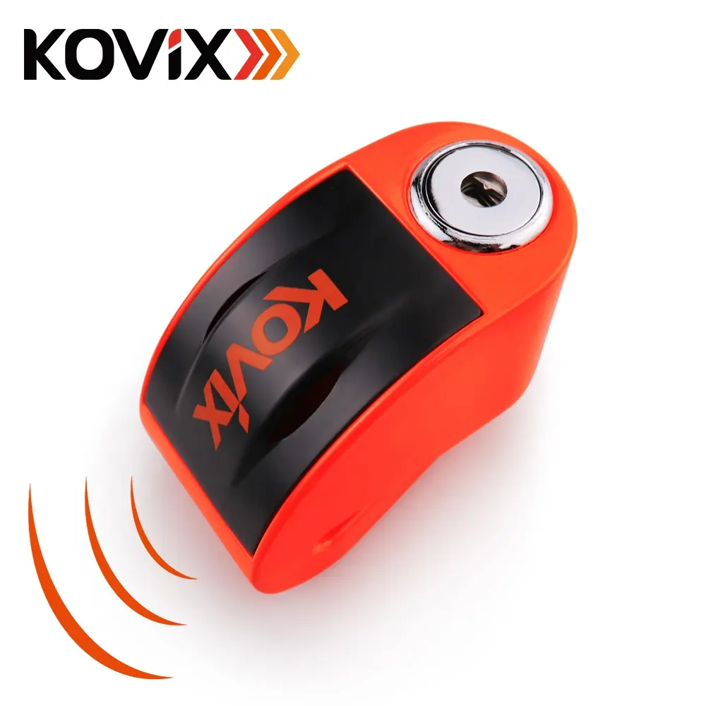 2022 KOVIX新しいユニバーサルディスクロック長いバッテリー寿命オートバイスクーターディスクロックケーブルセキュリティスクーター電気大人