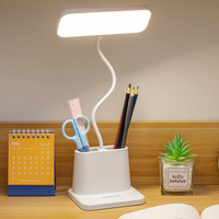 Lampe de bureau LED avec commande tactile et fonction rechargeable, idéale pour les études et la lecture des étudiants.